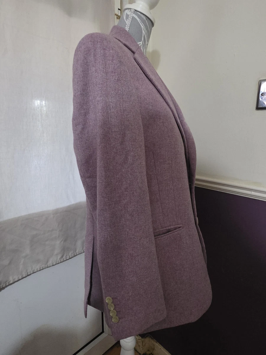 Moss Bros Men's Tailored Fit Wool Mix Jacket 42R Lilac