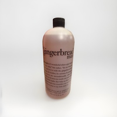 Philosophy The Gingerbread Man Shampoo Shower Gel Bubble Bath 32oz new with pump