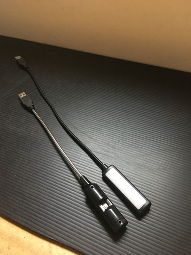 2 Flexible Gooseneck USB LED Reading Lights Spotlight for Laptops & Keyboards