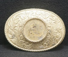 WA01171 COOL VINTAGE FLORAL ENGRAVED WESTERN STYLE BELT BUCKLE