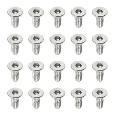 100 Pcs M2 x 5mm Flat Countersunk Head Socket Cap Stainless Steel Machine Screw