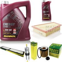 MANN-FILTER Inspektionspaket Mannol 6L Energy Combi Ll 5W-30 FüR Bmw X1
