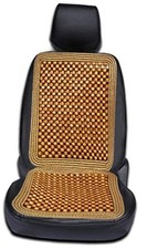 Wood Beaded Comfort Seat Cushion Seat Cover   Wooden Beaded Car Seat Natural