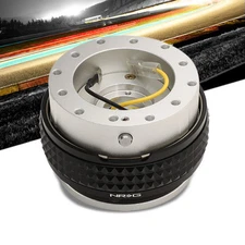 NRG SRK-210SL-BK Gen 2.1 Race Steering Wheel Quick Release Adapter Silver/Black