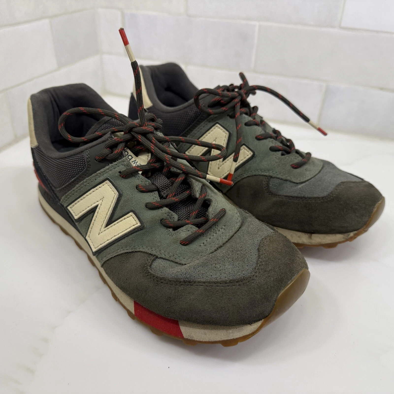 New Balance 574 Confezione Stagionale Verde Uomo Taglia 8