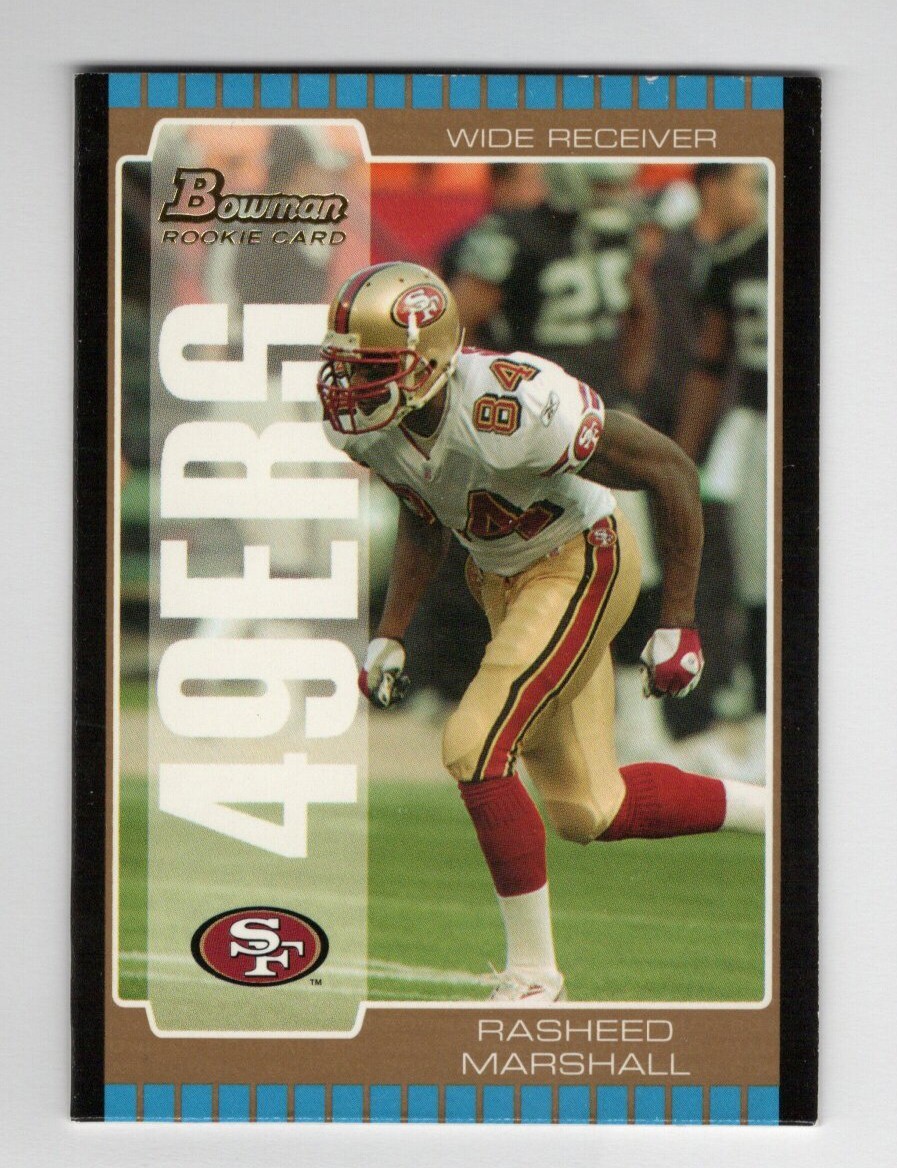 2005 Bowman Bronze #185 Rasheed Marshall San Francisco 49ers