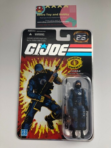 COBRA Enemy Solider FOIL GI JOE ARAH Vintage 25th Anniversary Action Figure MOC - Picture 2 of 3