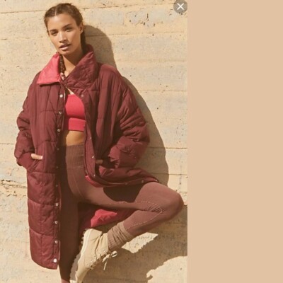 Free People Movement Mulberry Juno Packable Puffer Jacket Large L