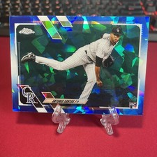 2021 Topps Chrome Update Sapphire Antonio Santos Rookie Card #US85 Rockies A717