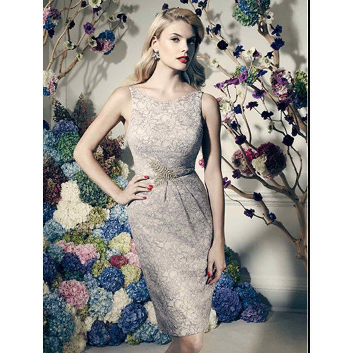 lace empire maxi dress Floral Lace Empire Waist Maxi Dress