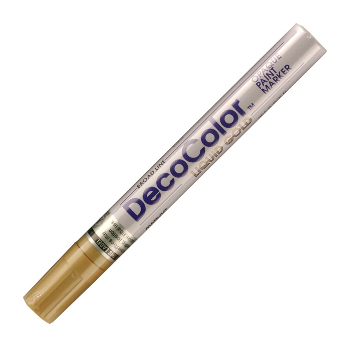 300-GLD Marvy DecoColor Opaque Paint Marker, Broad Tip, Gold, Pack