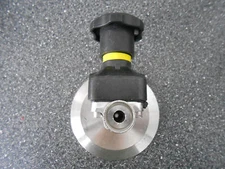 ALFA LAVAL 1/2" STAINLESS STEEL DIAPHRAGM VALVE MOUNTED TO A 4" SANITARY CAP 