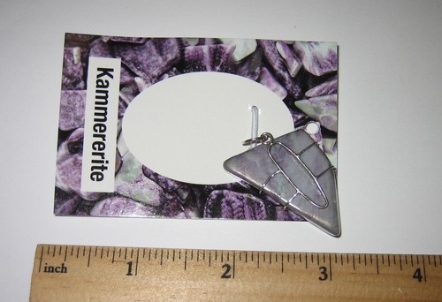 1.35" ¡RARO! COLGANTE ENVOLVENTE ALAMBRE PLATA ESTERLINA PIEDRA KAMMERERITA CAÍDA *1 - Imagen 6 de 8