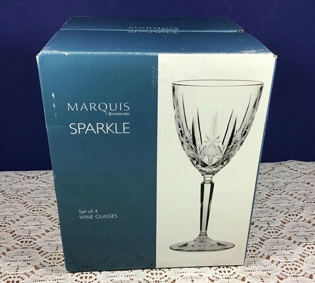 Waterford Marquis Sparkle Wine Glasses Set of 4 Brand New in Box eBay