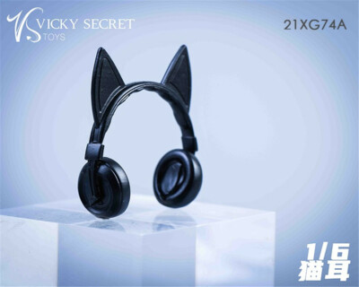 VSTOYS 21XG74A 1/6 Female Cat Ear Headphone Headset Props For 12in PH TBL Figure