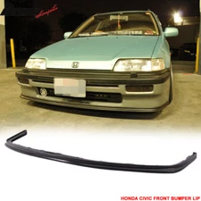 Fits 88-91 Honda Civic OE Style Front Bumper Lip Spoiler Splitter PU Unpainted