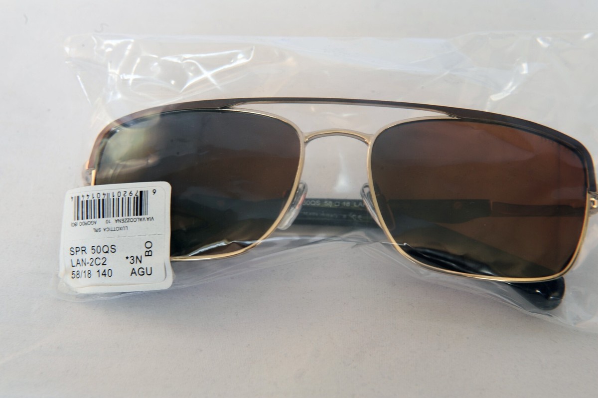 Prada Aviator Sunglasses NWB NWB! Prada Aviator Sunglasses SQR 50QS Gold Frame Brown  main image 2