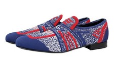 PRADA Knit JACQUARD MOULINE Loafer Dress Shoes - 2DG098 - NEW -  US 10.5 EU 43,5