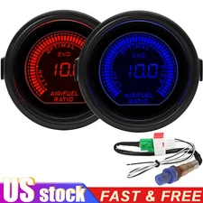 2" 52mm Air Fuel Ratio Gauge LED Digital Display+Narrowband O2 Oxygen Sensor Car