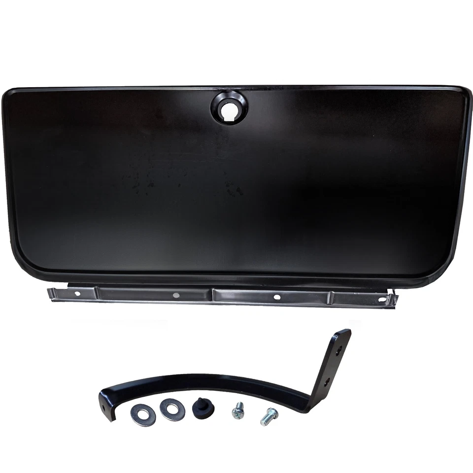 1967 1968 1969 70 71 1972 Chevy Pickup Truck Dash Glove Box Door Black w/Hinge Foto 2 de 4