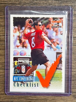 Steve Young 1995 Pinnacle Football Checklist #199 San Francisco 49ers