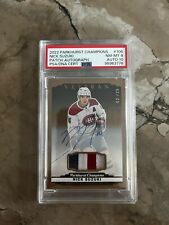 2022-23 Parkhurst Champions Patches #106 Nick Suzuki AU /25 (PSA 8)