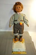 Steiff Puppe Bernie 9230/42 701467  Zertifikat und Katon F2