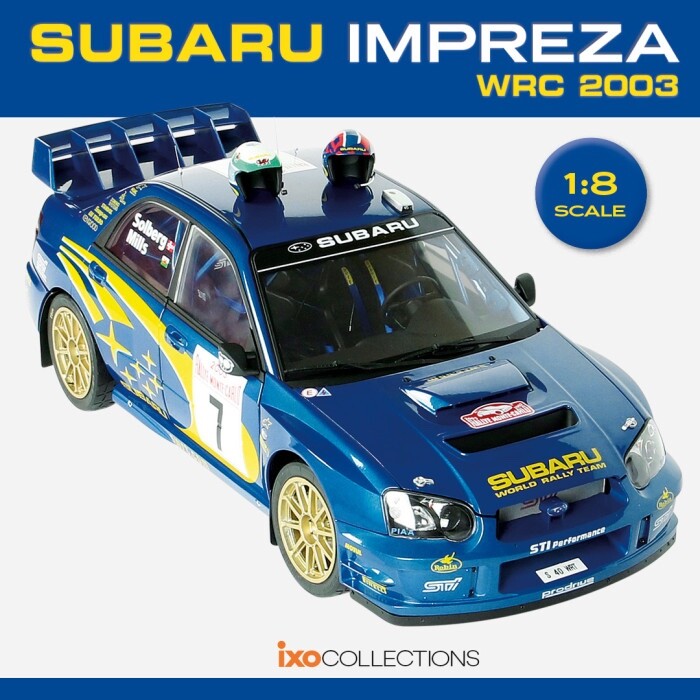 IXO Collections Subaru Impreza STI WRC Full Kit 1:8 Metal