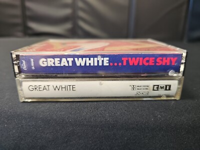 Great White - self-titled 1984 + Twice Shy 1989 CASSETTE TAPE | eBay