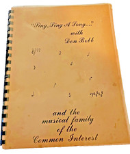 Music Song Don Bobb with Words Only 498 Songs Vintage Book