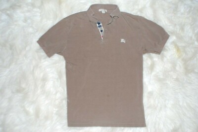 Men's Burberry Brit Dark Tan Brown Polo Shirt (Medium) | eBay