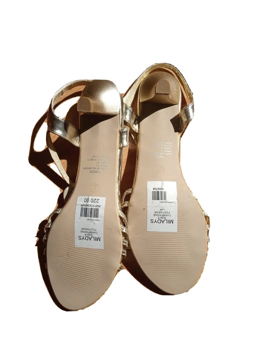 Miladys Sandals low Heel Open Toe sandals Size