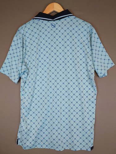 SAMPLE Puma Monogram Short Sleeve Golf Polo Shirt Men's Size Medium - 第 12/14 張圖片
