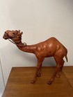 Indian Camel Leather Wrapped Art Statue Vintage Large 20”X 17.5” — photo 7