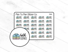 2666~~Fold Clothes Planner Stickers.