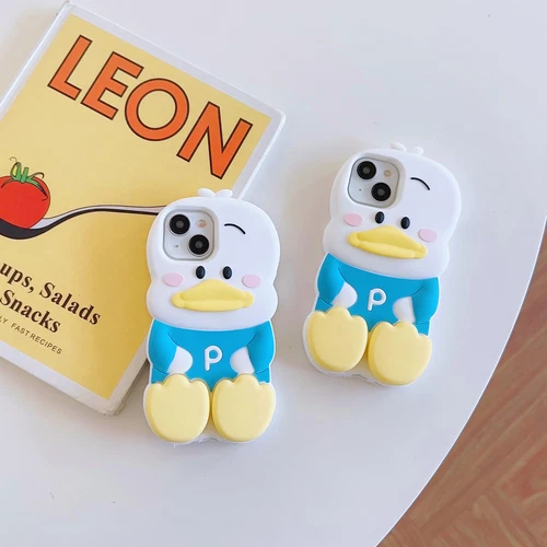 3D Duck Silicone Phone Case Suitable for iPhone 15 Pro Max 14 13 12 11- - Picture 4 of 23