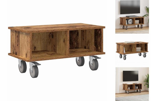Tv-Regal Tv-StäNder Medienboard Fernsehschrank Altholz 68,5X35X35 Cm Spanplatte-image