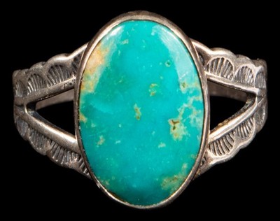 Sterling Silver Turquoise Ring Juan Pedro Garcia Santo Domingo