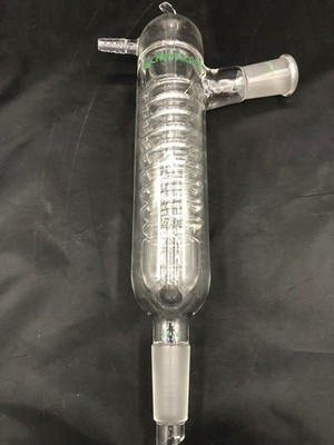 CHEMGLASS Glass 24/40 Outer 24/40 Inner Friedrichs Condenser 12mm HoseCG-1210-01
