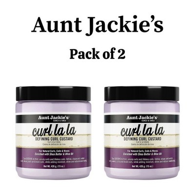 2x Aunt Jackie s Curl La La Defining Curl Pudding Sulfate & Paraben Free 426g UK