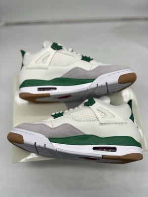 Size 9 - Nike SB Air Jordan 4 Pine Green White Gum AJ IV New With