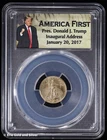 2017 $5 1/10 oz American Gold Eagle PCGS First Strike MS 70 | Donald J. Trump