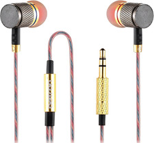 Betron YSM1000 Wired In-Ear Headphones, Noise Isolating Earbuds with Powerful Ba