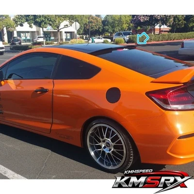 Honda Civic Si 2012-2015 Coupe Fits Rear Window Roof Spoiler Wing KmhSpeed 889H - Image 1 of 4