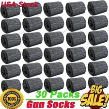 6/30 Pack Shotgun/Rifle Socks Hunting Gun Sleeve Silicone Treated Gray 55" in US