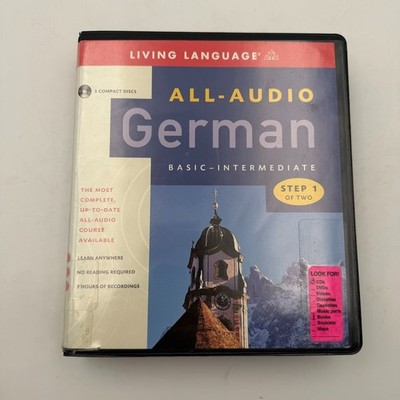 All-Audio Basic German Step 1 of 2 by Living Language 3 CD Course & Book