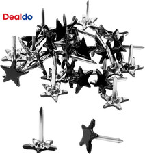 150 Pcs Star Push Pins, Black Upholstery Tacks Star Shaped Decorative Thumb Tack
