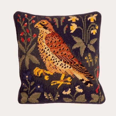 Ehrman FALKE von CANDACE BAHOUTH Gobelin Nadelspitze VINTAGE SET Jagdteppich