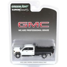 Greenlight 2022 GMC Sierra 3500 Diecast Dump Bed Summit White