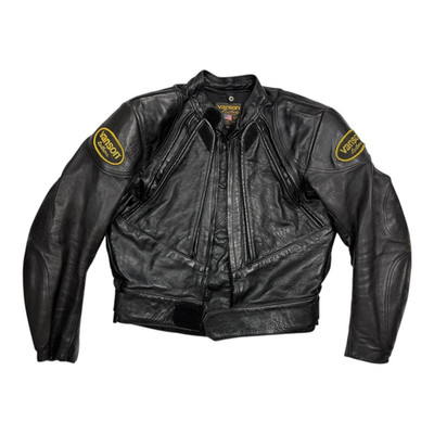 VANSON バンソン IKE 38 USA IKE Jacket - Black Leather Eisenhower Style Jacket